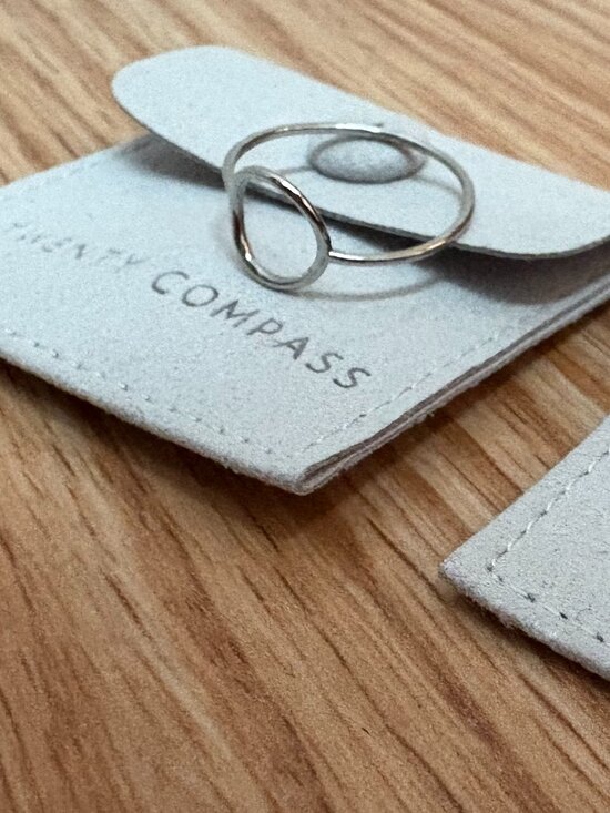 Twenty Compass Set of 2 size 8 rings - Picture 2 of 11